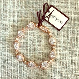Rose gold & Cubic Zirconium bracelet